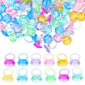 PIERŚCIONEK DECORATE KIDS ZABAWKI PIERŚCIONKI DLA DZIEWCZYN 114 SZT