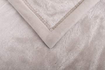 Koc AKRYLOWY 160x200 GRUBY Ciepły puszysty NARZUTA na łóżko w WALIZCE