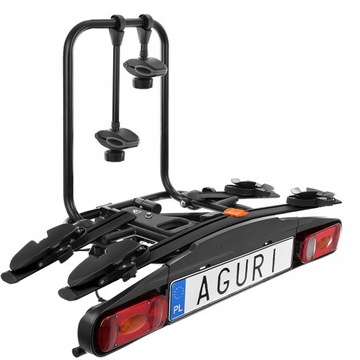 Uchwyt rowerowy na hak Aguri Active Bike 2 czarny