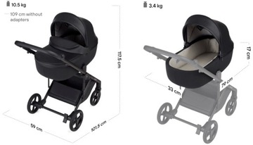 ANEX ELI ДЕТСКАЯ КОЛЯСКА 2В1 С АДАПТЕРАМИ MC - ФАНТАЗИЯ