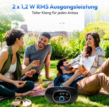 ПОРТАТИВНОЕ FM-РАДИО PLL BOOMBOX CD MP3 USB AUX IN ВЫХОД НА НАУШНИКИ