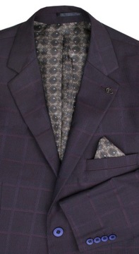 Куртка RIGON, фиолетовая в крупную клетку - 112/176