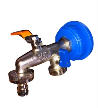 Zbiornik 1000l kran 3/4 zawór IBC MAUSER mauzer