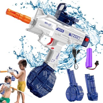 PISTOLET NA WODĘ ELEKTRYCZNY AUTOMATYCZNY LETNIA ZABAWA 434ML + 58ML 500mAh