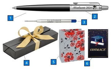 ПОДАРОК ​​ВЫПУСКНИКУ Parker Jotter Ct с гравировкой в ​​футляре с благодарностью