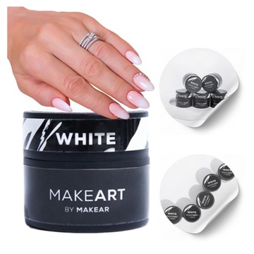 Żel Do Zdobień Paznokci French Babyboomer Biały Makear Makeart 5ml White