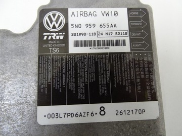 ДАТЧИК БЛОК УПРАВЛЕНИЯ ПОДУШКАМИ БЕЗОПАСНОСТИ VW PASSAT B7 5N0959655AA