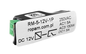 Moduł przekaźnikowy, miniaturowy ROPAM RM5-12V-1P