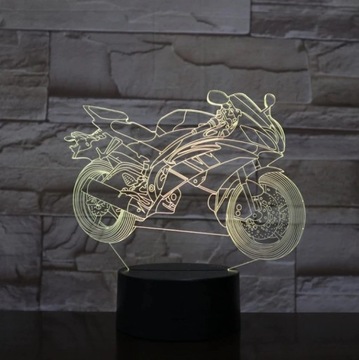 LAMPKA NOCNA 3D STATEK PILOT PREZENT