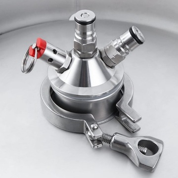 Установка шарового замка для пивного бочонка 30л 50л