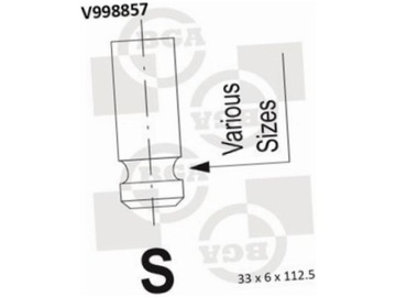 BGA V998857 VENTIL NASÁVÁCÍ
