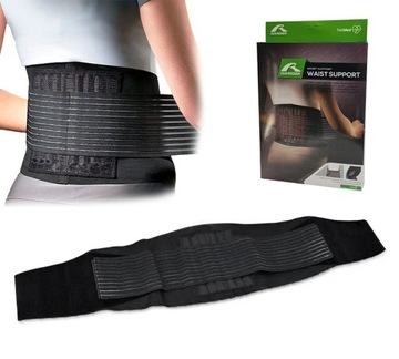 STABILIZATOR PLECÓW LĘDŹWI ORTEZA OPASKA ELASTYCZNA UCISKOWA KRĘGOSŁUPA M/L