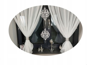 ZAWIESZKA AŻUROWA OZDOBA AŻUR ORNAMENT GIRLANDA GLAMOUR WZÓR 1 KRYSZTAŁEK