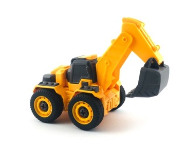 AUTO ROBOT ŻÓŁTA KOPARKA DO SKRĘCANIA 2W1 TRANSFORM