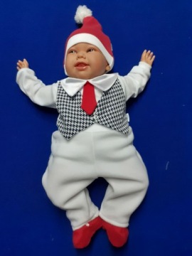 MIKOLAJ КОМПЛЕКТ ИЗ 4 ПРЕДМЕТОВ: БОДИ+ШАПКА+БРЮКИ+ТУФЛИ 68