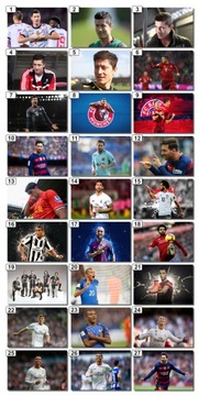 Plakaty Lewandowski Messi Neymar dużo wzorów 70cm
