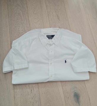 Polo by Ralph Lauren Custom Fit S stretch biała koszula 100% bawełna