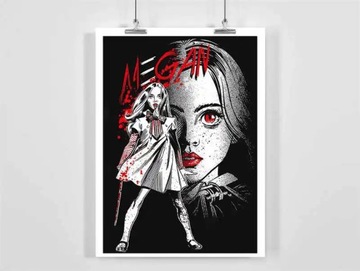Plakat na płótnie Horror M3gan plakat estetyki Meg