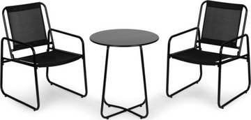 КОМПЛЕКТ САДОВОЙ МЕБЕЛИ ЖУРНАЛЬНЫЙ СТОЛИК + 2 СТУЛА ДЛЯ ТЕРРАСЫ, БАЛКОН ДЛЯ САДА