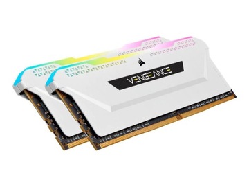 CORSAIR DDR4 32 ГБ 2x16 ГБ 3200 МГц DIMM CL16 VENGEANCE RGB Pro SL Белый 1,35 В