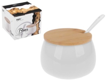 КЕРАМИЧЕСКАЯ сахарница ЧЕРНАЯ БАМБУК BONA RAVI 71473