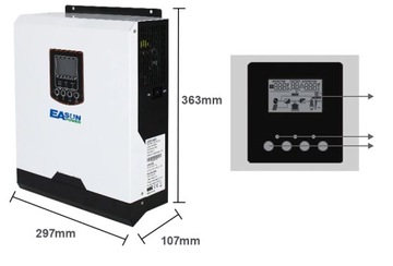 Автономный солнечный гибридный инвертор EASUN 3KW-24V ДОСТАВКА ИЗ ПОЛЬШИ