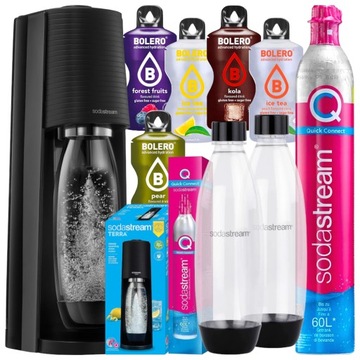 САТУРАТОР SODASTREAM ДЛЯ ГАЗИРОВАННОЙ ВОДЫ, БОЛЬШОЙ КОМПЛЕКТ