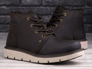 Buty męskie zimowe Caterpillar COVERT MID WP WYSOKIE