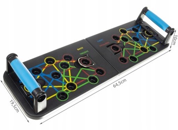 Доска + ручки для отжиманий. Ссылки для упражнений. Многофункциональный тренажер 25 в 1.