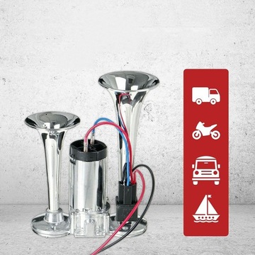 12V 600DB ГРОМКИЙ ДВОЙНОЙ ВОЗДУШНЫЙ КОМПРЕССОР ДВОЙНОЙ ВОЗДУШНОЙ ТРУБЫ