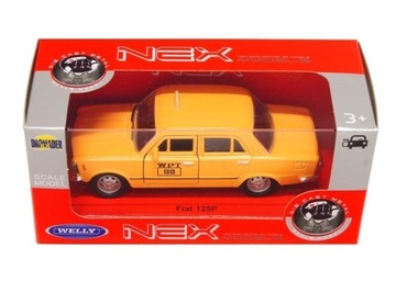 FIAT 125P 1:39 TAXI POMARAŃCZOWY WELLY