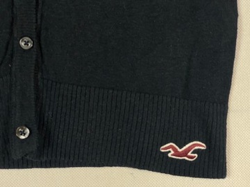 Hollister Sweterek Damski Granatowy Elegancki Logo Unikat Klasyk S M