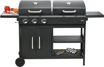 PODWÓJNY GRILL GAZOWO WĘGLOWY 8.4 KW OGRODOWY