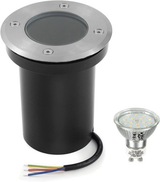 Najazdowa Lampa ogrodowa do 2 ton Reflektor 6W LED żarówka GU10 2700K BOIJM