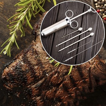 ШПРИЦ ДЛЯ МЯСА ДЛЯ МАРИНОВАНИЯ С 3 ИГЛАМИ