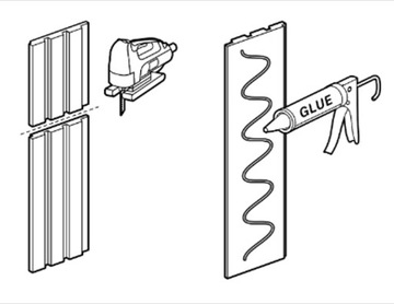 Стеновые панели 3D AGT S WHITE LAMELE под покраску