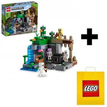 LEGO MINECRAFT LOCH SZKIELETÓW ZESTAW 21189 + TORBA NA PREZENT LEGO