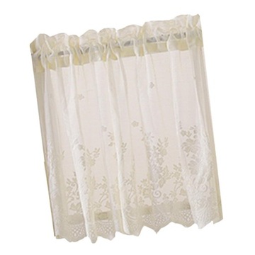 1 panel haftowany woal Valance kremowy