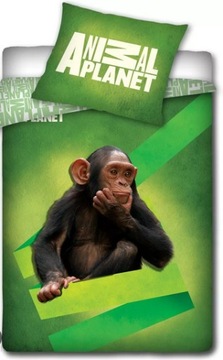 Animal Planet POŚCIEL 160x200 ** MAŁPA SZYMPANS ** F-ra Vat