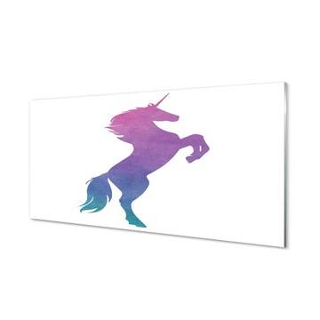 Szklany panel do kuchni Malowany jednorożec 100x50