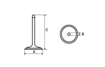 ВЫПУСКНОЙ КЛАПАН TKRJ 125 CCM YAMAHA XT-125 2005-2011 гг.