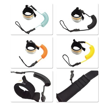 Доска для серфинга с оранжевым поводком