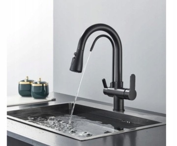 Смеситель для кухни с фильтром FILTER ЧЕРНЫЙ