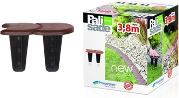 PROSPERPLAST PALISADA OGRODOWA PŁASKA BRĄZOWA 3,8