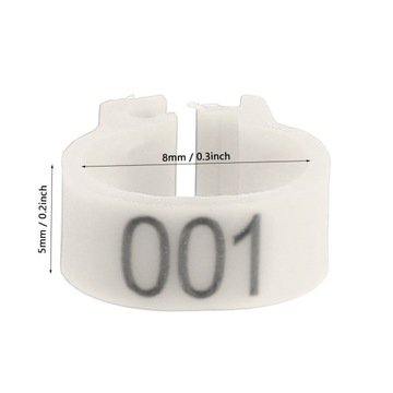 100X ОБЕДЫЧКИ ДЛЯ НОЖ ПТИЦЫ, ПРОНУМЕРОВАННЫЕ КОЛЬЦА