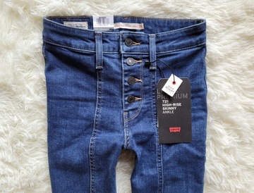 LEVI'S 721 High Rise Skinny Ankle W24 24 PREMIUM