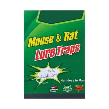 PUŁAPKA NA MYSZY SZCZURY LEP PRZYLEPIEC ŁAPKA 5szt KARTKA LEPOWA ŁAPACZ