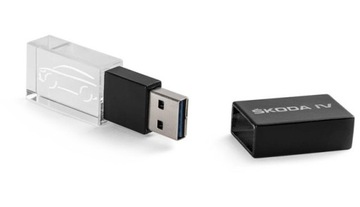 USB 32GB SKODA iV PENDRIVE 3.0 METAL SZKŁO