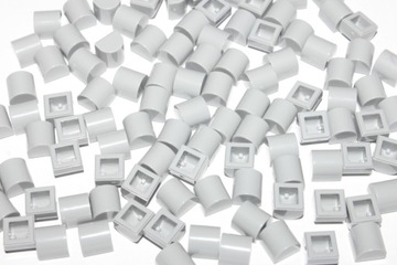 133*LEGO 49307 SKOS 1x1 ZAOKRĄGLONY SZARY LBG NOWY 20szt