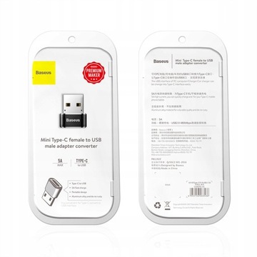 Адаптер BASEUS Переходник USB-C на USB-A